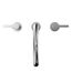 TBS01201U#CP LB Two Handle Deck Mount Roman Tub Filler Trim (Polished Chrome)
