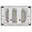 Dual Flush Rectangle Push Button Plate For Select Duofit In-wall Tank Unit, Matte Silver - YT920#MS