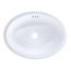 LT643#01 Dartmouth 17 1/4" x 12- 7/8" Oval Undermount Bathroom Sink (Cotton White)