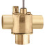 Z-One 1/2" SAE Flare, 3-Way Diverting Brass Valve Body, 30 PSI (3.5 Cv)