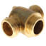 1" Male Union, 3-Way Diverting Brass Valve Body, 20 psi (7.5 Cv)