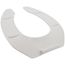Elongated Open Front Commercial Heavy Duty Toilet Seat (Standard White)