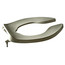 Elongated Open Front Commercial Extra Heavy Duty Toilet Seat with Anti-Microbial (Premium White)