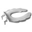 Child's Open Front Commercial Heavy Duty Toilet Seat (White)