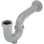 1-1/2" Chrome Plated Brass P-Trap 17 GA w/ Die Cast Nuts (With Cleanout)
