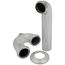 1-1/2" Chrome Plated Brass P-Trap 17 GA w/ Die Cast Nuts (With Cleanout)