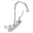 0.5 GPM Spray Outlet AquaSpec Kitchen Sink Faucet w/ 5-3/8" Spout and 4" Wrist Blade Handles (Lead Free), Z871B4-XL-3F