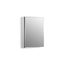 20" W x 26" H Aluminum Single-Door Medicine Cabinet with Mirrored Door, K-CB-CLC2026FS
