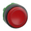 Red Round Flush Illum Complete Pushbutton
