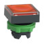 Orange Square Flush Illum Complete Pushbutton