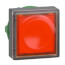 Orange Square Flush Illum Complete Pushbutton