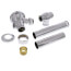 AquaVantage Exposed Battery Operated Sensor EZ Flush Valve for Water Closets - Chrome Plated (3.5 GPF)
