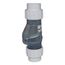 1-1/2" PVC "Quiet Check" Solvent Weld w/ Union Check Valve (Clear Valve Body)