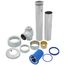 ZTR Top-Mounted Battery Powered Sensor Flush Valve for Water Closets (1.28 GPF)