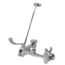 AquaSpec 2-Handle Wall-Mount Utility Faucet w/ 6" Vacuum Breaker Spout (Chrome), Z843M4-XL