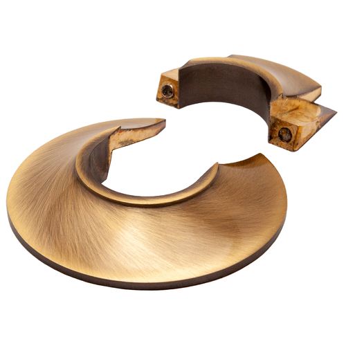 Main product image of 1/2" Two-Piece Magnetic Assembly Escutcheon for Concealing Pipework (Antique Brass)