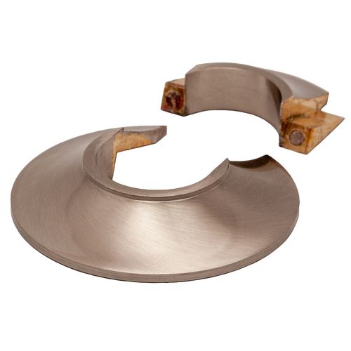 Main product image of 1/2" Two-Piece Magnetic Assembly Escutcheon for Concealing Pipework (Satin Nickel)