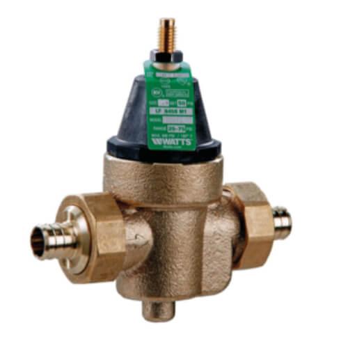 3/4" LFN45BM1-DU-PEXxPEX Water Pressure Reducing Valve, Lead Free (Double Union PEX Crimp)