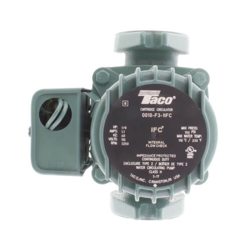 Taco 0010-F3-1IFC, 1/8 HP Cast Iron Circulator - SupplyHouse.com