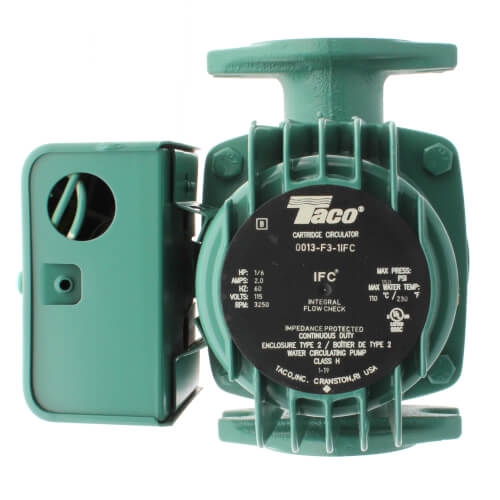 0013 Cast Iron Circulator with Integral Flow Check, 1/6 HP