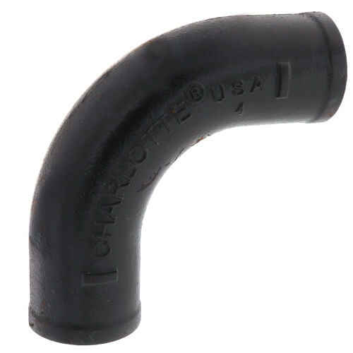 Main product image of 1-1/2" No Hub Cast Iron 90° Elbow