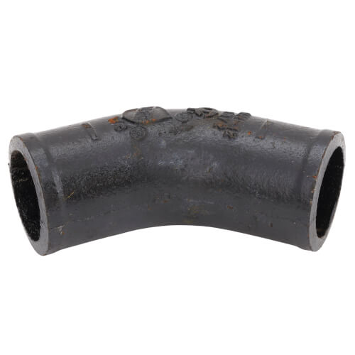 1-1/2" No Hub Cast Iron 45° Elbow