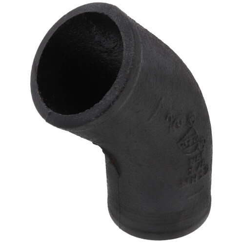2" No Hub Cast Iron 45° Elbow