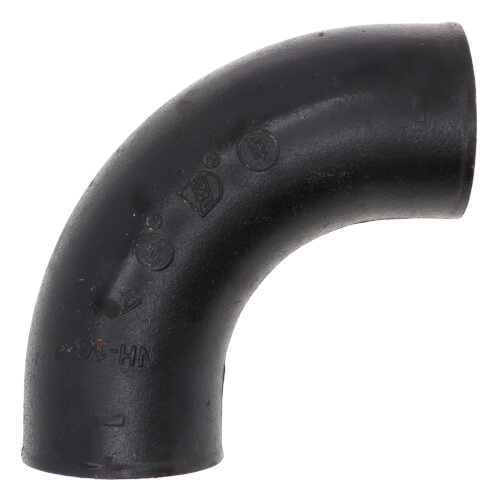 4" No Hub Cast Iron Short Sweep Elbow
