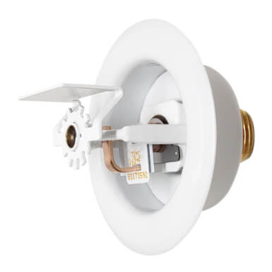 FR-QR Horizontal Sidewall Sprinkler (SS2553), QR, 5.6K, 162-Degree (F) - White - Head Only