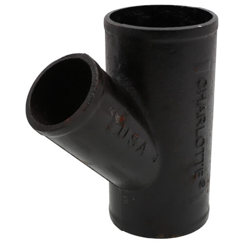 3" x 2" No Hub Cast Iron Wye