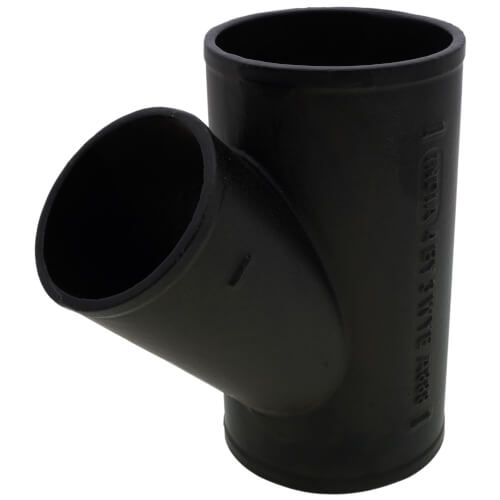 4" x 3" No Hub Cast Iron Wye