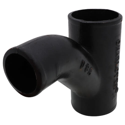 Main product image of 3" x 2" No Hub Cast Iron Combination Wye & 45° Elbow