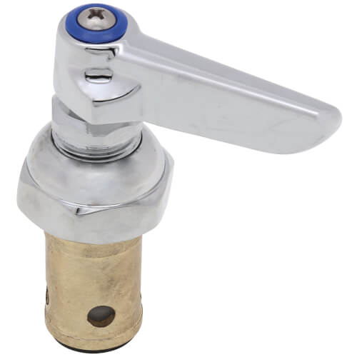 Eterna LTC Spindle Assembly w/ Spring Check, Blue Lever Handle & Screw (11.25 GPM)