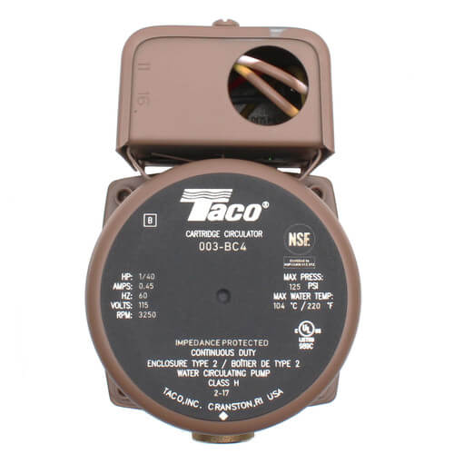 003-BC4 Bronze Circulator (1/2" Sweat) 1/40 HP