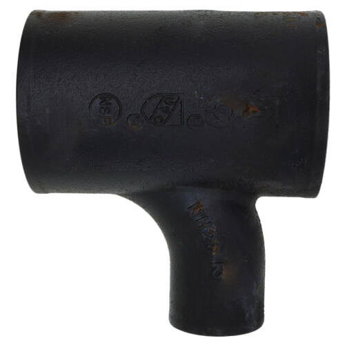 Main product image of 4" x 2" No Hub Cast Iron Sanitary Tee