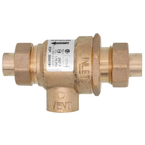 BBFP, 1/2" CxC Backflow Preventer