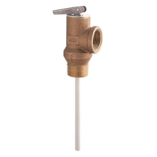 100XL-100210 3/4" Temperature & Pressure Relief Valve, 3" Thermostat Probe Length
