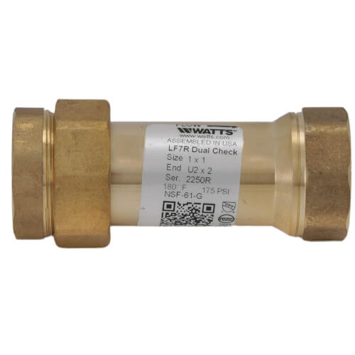 1" LF7RU2-2 Lead Free Dual Check Valve