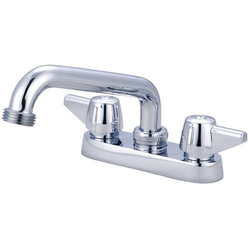 Main product image of 4" Two Handle Cast Brass Bar/Laundry Faucet, 6" Tube Spout, 0084-H