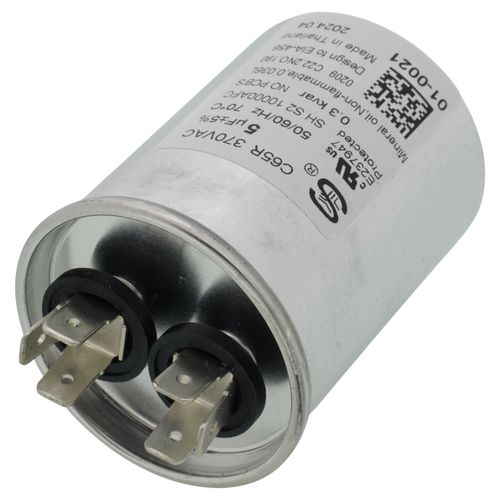 Main product image of 5 MFD Round Run Capacitor (370V), 01-0021