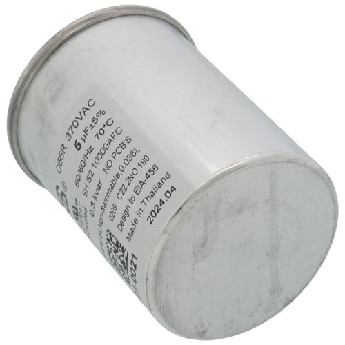 Main product image of 5 MFD Round Run Capacitor (370V), 01-0021