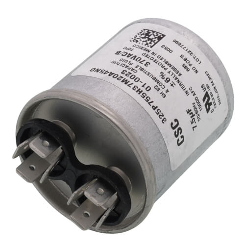 Main product image of Round Run Dual Capacitor 7.5 MFD 370 V, 01-0023