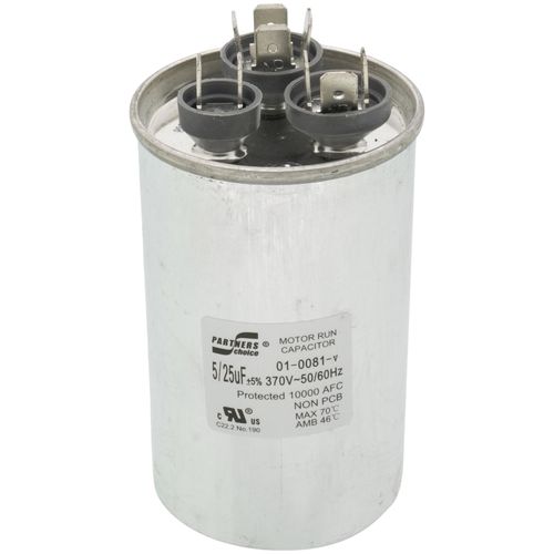 Main product image of Dual Capacitor 25/5 370v Round, 01-0081