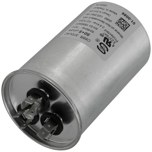Main product image of 50/5 MFD Round Dual Capacity Capacitor (370V), 01-0086
