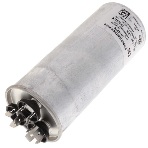 Main product image of 80/7.5 MFD Round Run Dual Capacitor (370V), 01-0279
