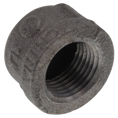 Main product image of Black Pipe 1/2" Cap, 01-1442