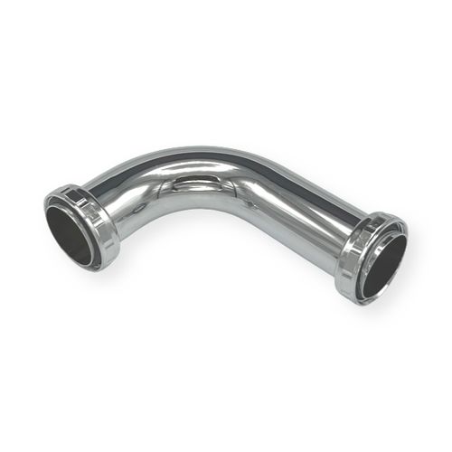 Main product image of 2" x 5" x 7" Tank Elbow, Brass, 22 Gauge (Chrome-Plated)