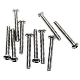 #8-32 x 1-1/4" Phillips Round Head Stainles Steel Screw (Pack of 10)