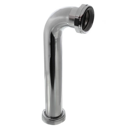 Main product image of 1-1/4" x 8", 22 Gauge, Slip Joint Elbow (Chrome Plated)