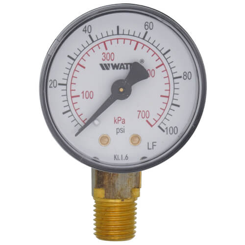 LFDPG1 2" Pressure Gauge (0-100 psi)